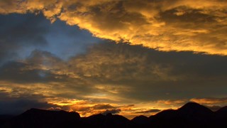 Orange Sunset Clouds