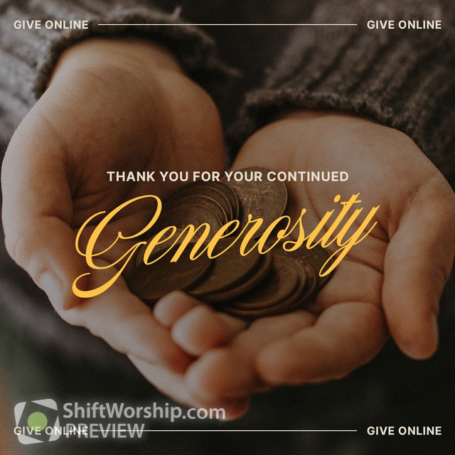 Thank You Generosity | Shift Worship