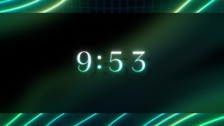 Neon Topo 10 Min Countdown